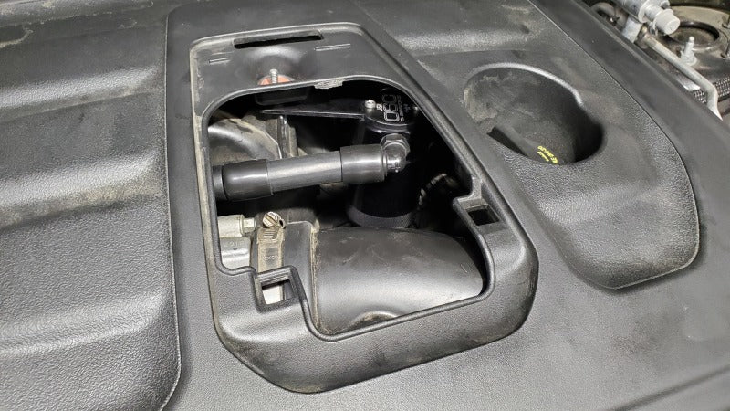 J&amp;L 16-25 Dodge Durango / Jeep Grand Cherokee 3.6L Oil Separator 3.0 Passenger Side - Black Anod