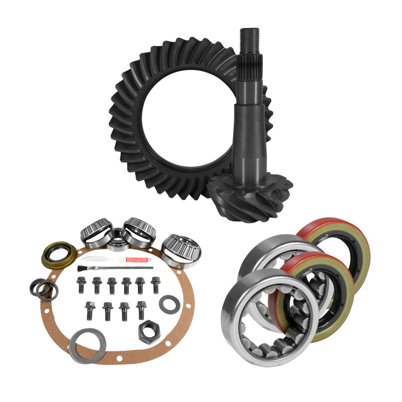 Yukon Gear 8.25in CHY 4.56 Rear Ring & Pinion Install Kit 1.618in ID Axle Bearings and Seals