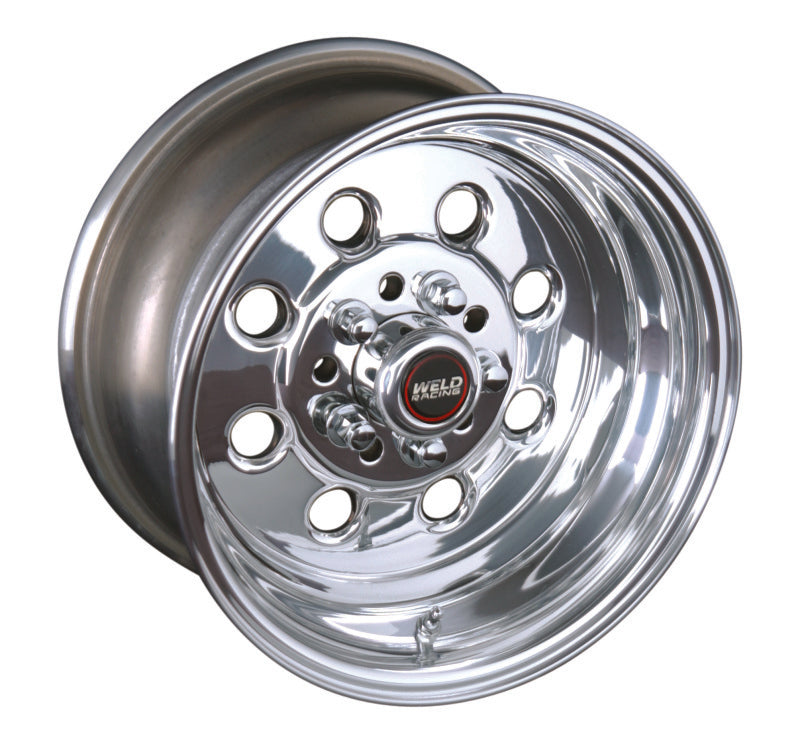 Weld Draglite 15x14 / 5x4.5 &amp; 5x4.75 BP / 3.5in. BS Polished Wheel - Non-Beadlock