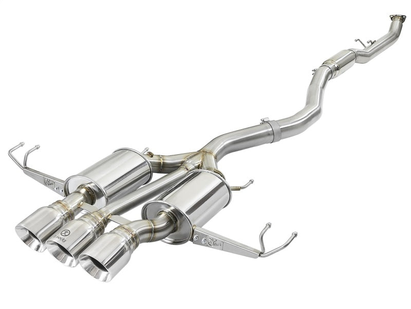 aFe Takeda 3in 304 SS Cat-Back Exhaust w/ Tri-Polished Tips 17-18 Honda Civic Type R L4 2.0L (t)