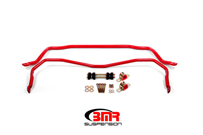 BMR 64-72 A-Body Front &amp; Rear Sway Bar Kit w/ Bushings - Red