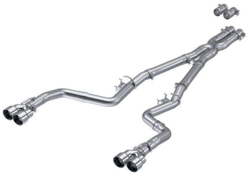 MBRP 15-Up Challenger 5.7L /  17-Up 6.2L/6.4L 3in Race Series Cat-Back w/ Quad Tips AS Exhaust