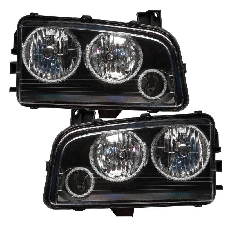 Oracle 05-10 Dodge Charger SMD HL (Non-HID) - Triple Halo - White