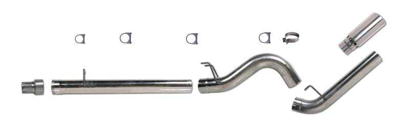 Diamond Eye KIT 5in DPF-BACK Single SS 08-09 6 4L F250-F350 PCKGD BX46X14X14OD EL-PL