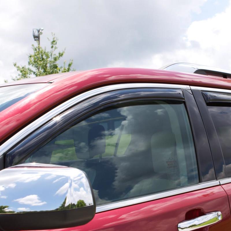 AVS 11-18 Jeep Grand Cherokee (Not L Model) Ventvisor In-Chnl FRT & RR Window Deflectors 4pc - Smoke