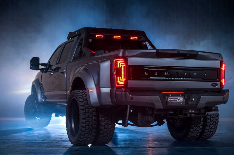 XB LED Tail Lights: Ford Super Duty (17-22) (Pair / Smoked)