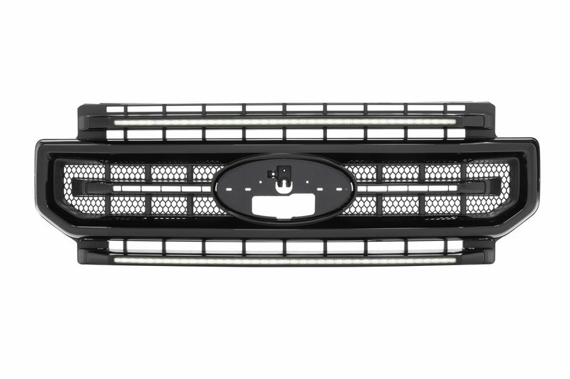 XBG LED Grille: Ford Super Duty (20-22) (Unfinished / White DRL)
