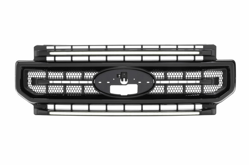 XBG LED Grille: Ford Super Duty (20-22) (Unfinished / White DRL)