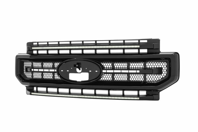 XBG LED Grille: Ford Super Duty (20-22) (Unfinished / White DRL)