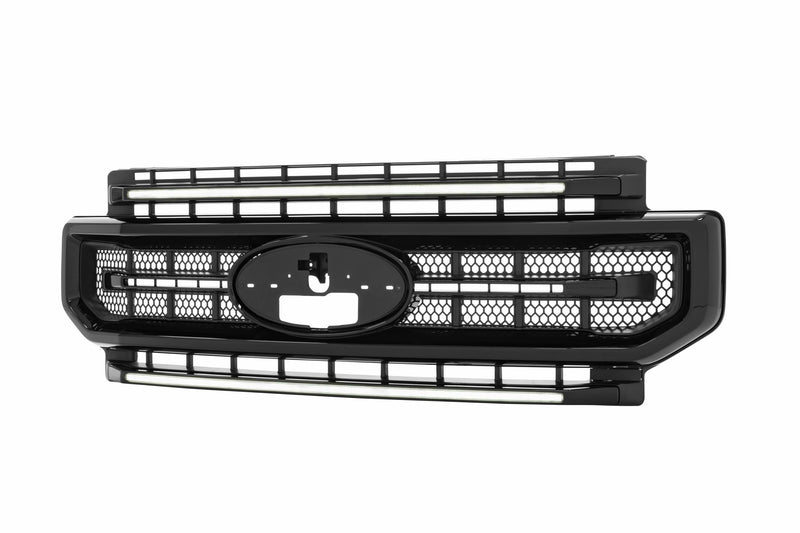 XBG LED Grille: Ford Super Duty (20-22) (Unfinished / White DRL)