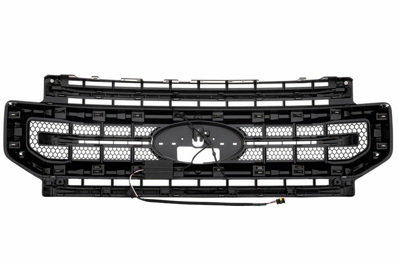 XBG LED Grille: Ford Super Duty (20-22) (Unfinished / White DRL)