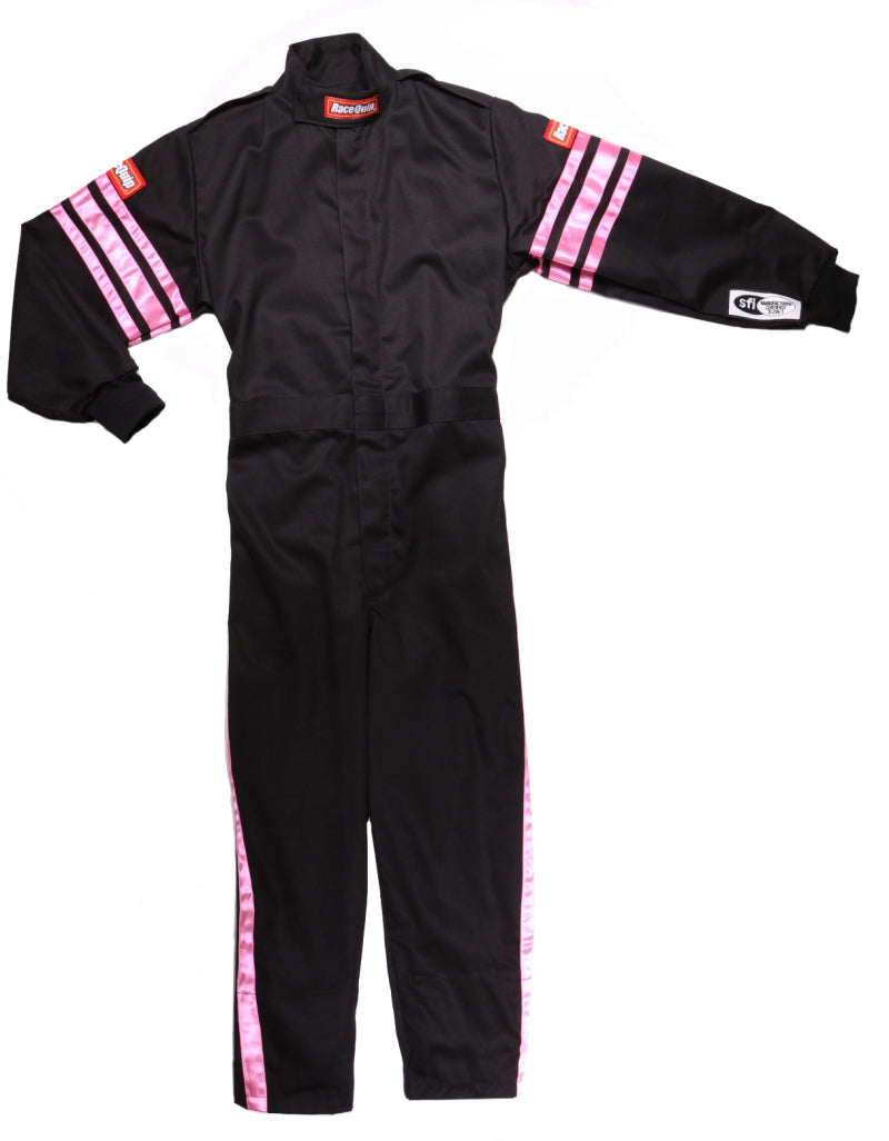 RaceQuip Pink Trim SFI-1 JR. Suit - Kids XSM