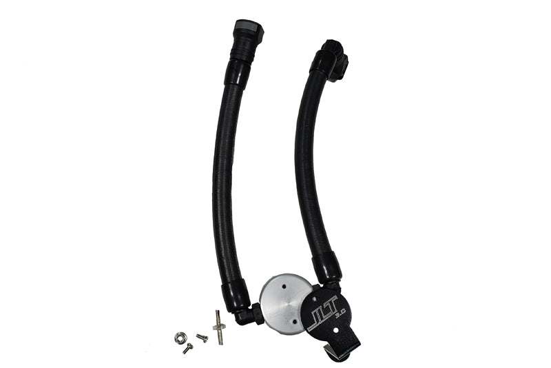 JLT 07-14 Ford Mustang GT500 Oil Separator 3.0 Passenger Side (Remote Mount) - Clear Anodized