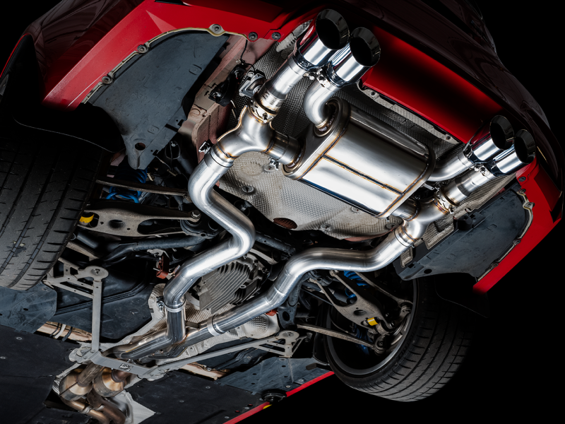 AWE Tuning BMW F8X M3/M4 Track Edition Cat-Back Exhaust - Chrome Silver Tips