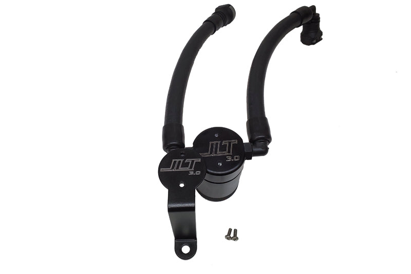 JLT 07-14 Ford Mustang GT500 Oil Separator 3.0 Passenger Side (Remote Mount) - Black Anodized