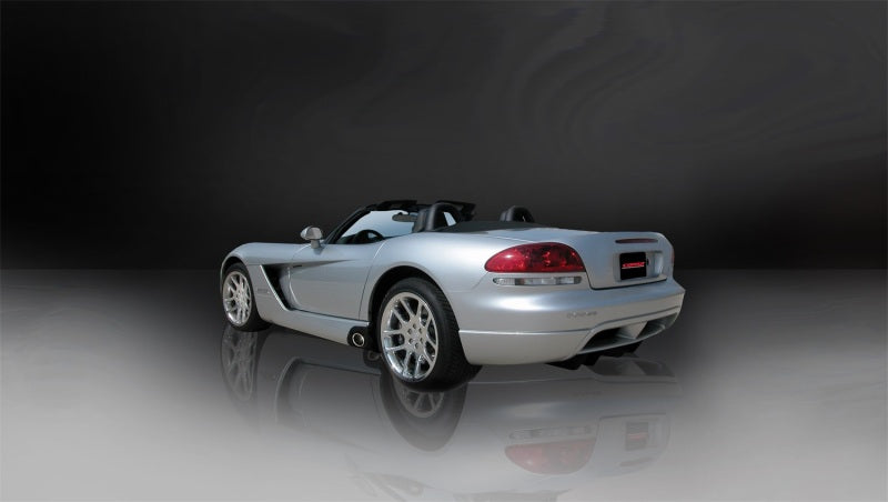 Corsa 03-10 Dodge Viper 8.3L Polished Sport Cat-Back Exhaust (3in Inlet for Use w/ Hi-Flow Conv.)