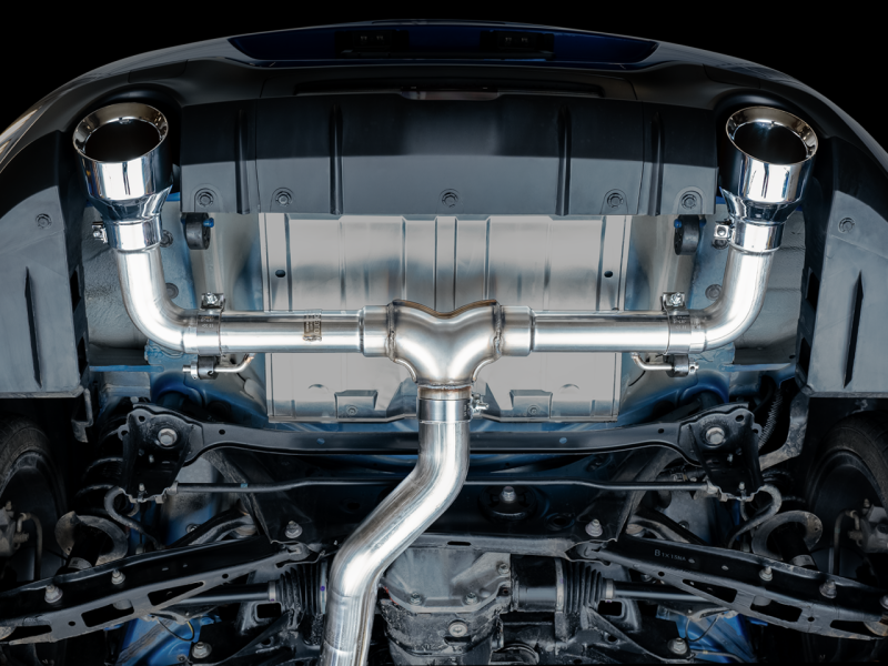AWE Tuning Subaru BRZ/ Toyota GR86/ Toyota 86 Track Edition Cat-Back Exhaust- Chrome Silver Tips