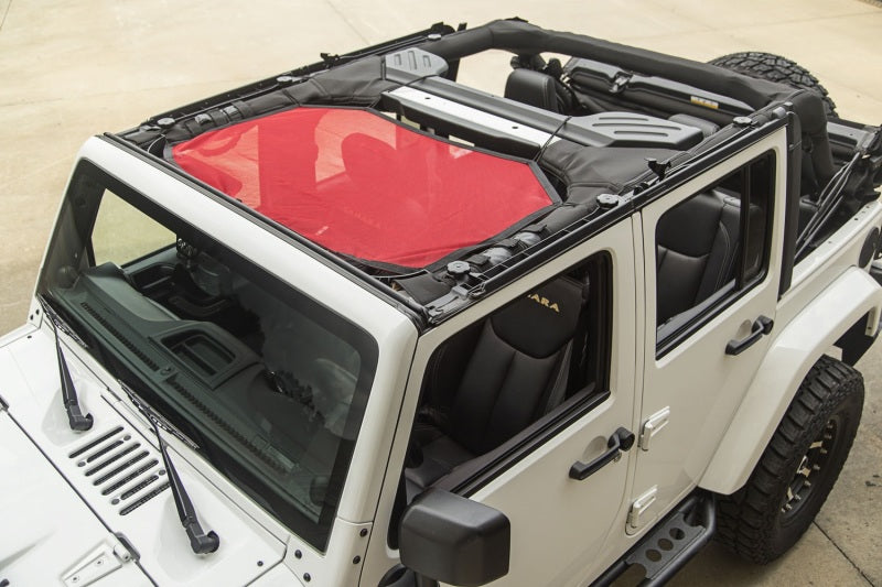 Rugged Ridge Eclipse Sun Shade Front Red 07-18 Jeep Wrangler