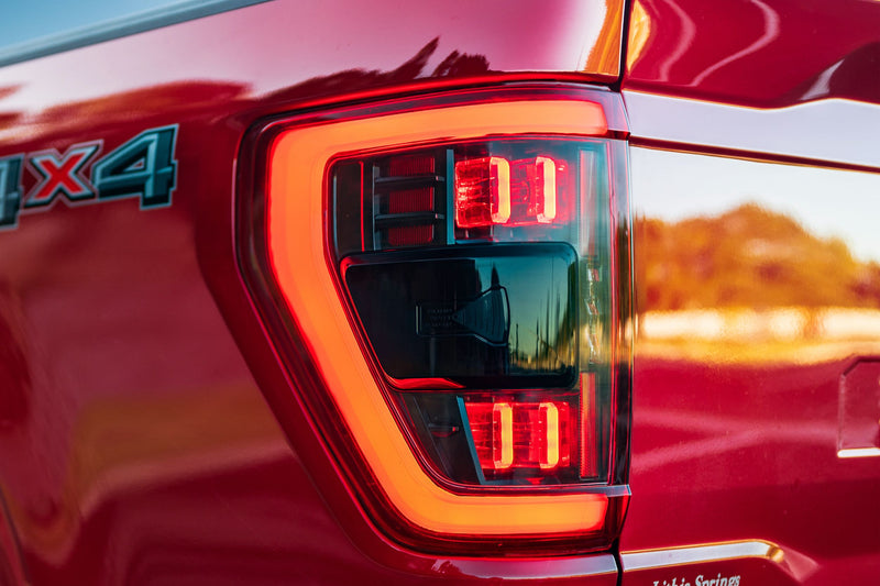 XB LED Tail Lights: Ford F150 (2021+) (Pair / BLIS / Smoked)