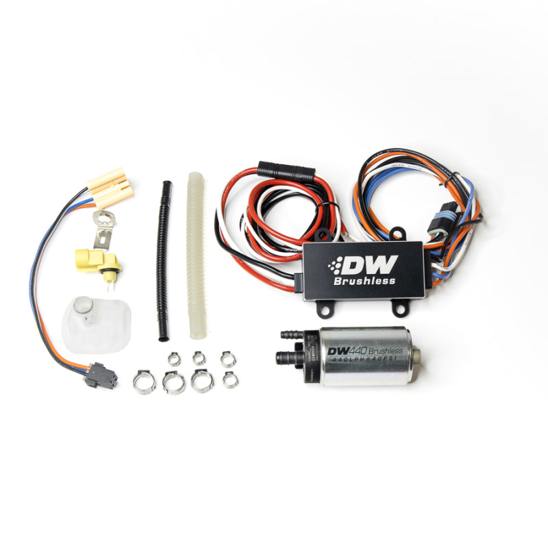 DeatschWerks DW440 440lph Brushless Fuel Pump Single/Dual Controller &amp; Install 15+ Ford Mustang GT
