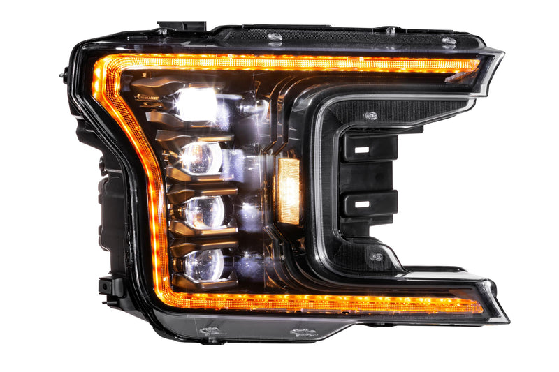 XB LED Headlights: Ford F150 (18-20) (Pair / ASM Amber DRL) (Gen 2)