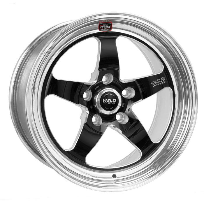Weld S71 18x9 / 5x4.75 BP / 6.1in. BS Black Wheel (High Pad) - Non-Beadlock