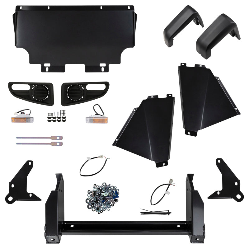 ARB Bull Bar Grey Srs Flare Arb Fog Prado 03 On