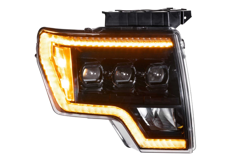 XB LED Headlights: Ford F150 (09-14) (Pair / ASM Amber DRL)