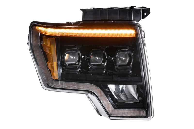 XB LED Headlights: Ford F150 (09-14) (Pair / ASM Amber DRL)