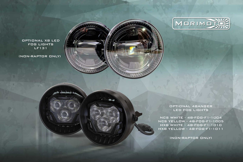 XB LED Headlights: Ford F150 (09-14) (Pair / ASM Amber DRL)