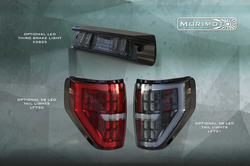 XB LED Headlights: Ford F150 (09-14) (Pair / ASM Amber DRL)