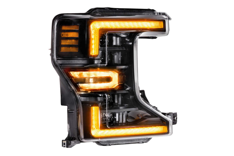 XB LED Headlights: Ford Super Duty (2020+) (Pair / ASM Amber DRL)