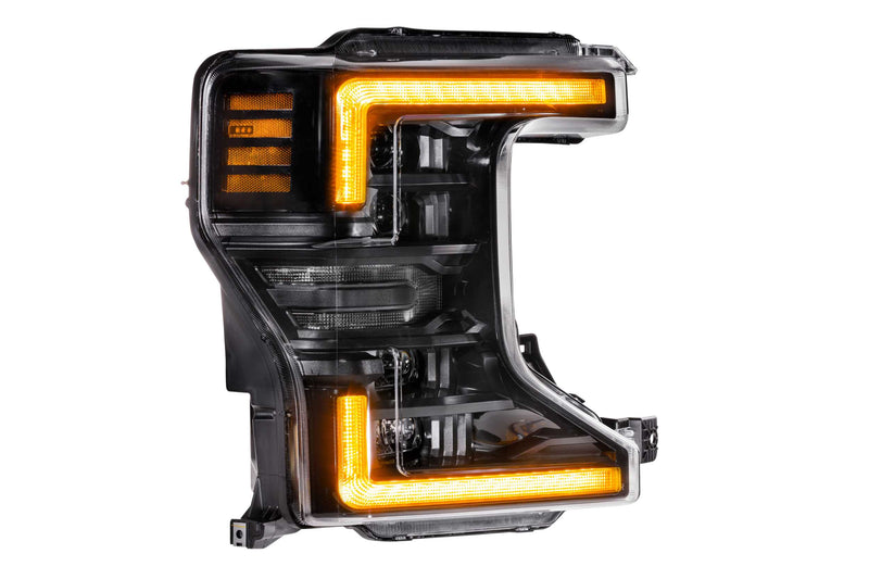 XB LED Headlights: Ford Super Duty (2020+) (Pair / ASM Amber DRL)