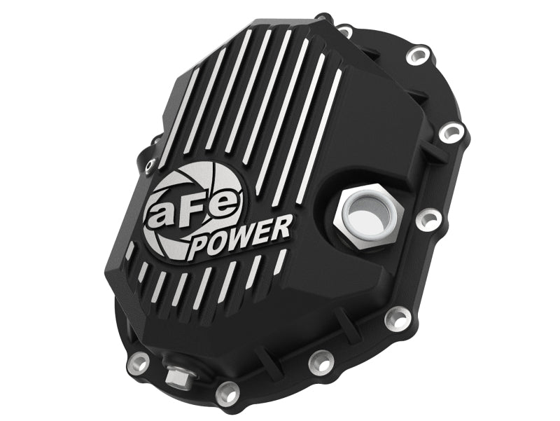 AFE Power 11-18 GM 2500-3500 AAM 9.25 Axle Front Differential Cover Black Machined Street Series