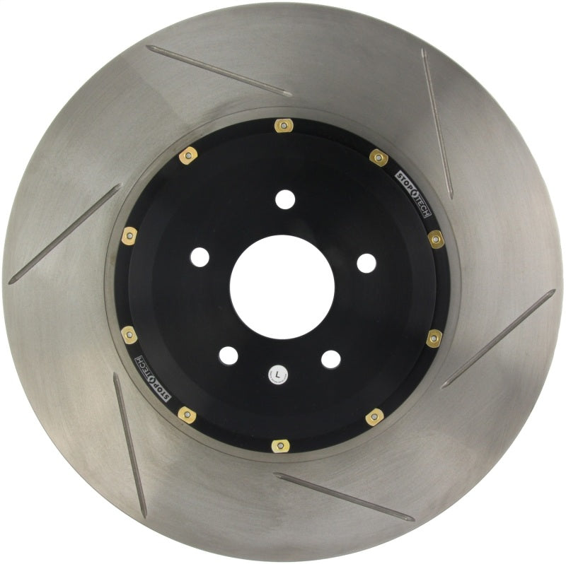 StopTech 05-14 Ford Mustang GT w/ Brembo AeroRotor Direct Replacement 2pcs Slotted Left Front Rotor (CLOSE OUT)