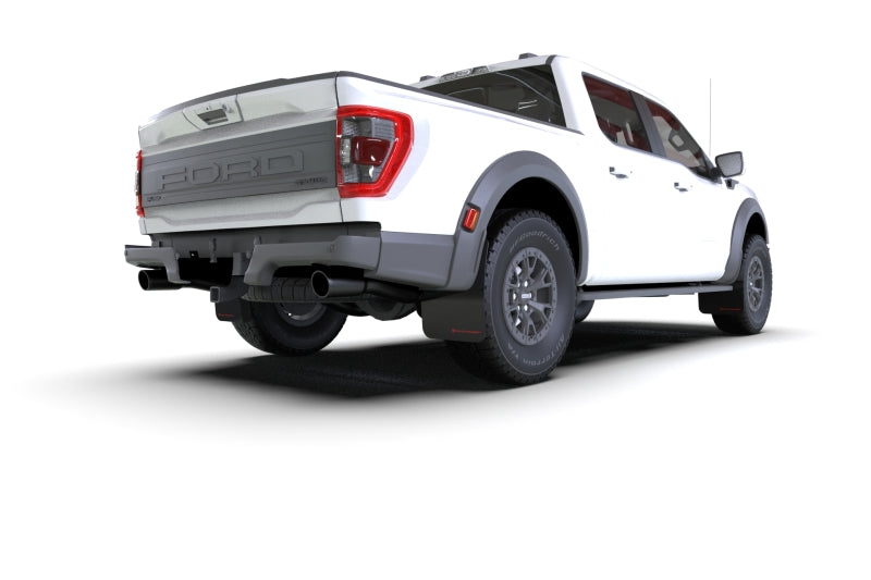 Rally Armor 21-25 Ford F-150 Raptor Gen 3 Black UR Mud Flap w/Red Logo