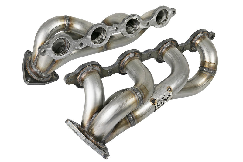 aFe Twisted Steel 1-3/4in 304SS Shorty Headers 2019 GM Silverado / Sierra 1500 V8-5.3L/6.2L