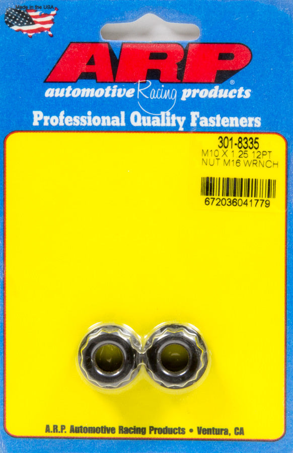 ARP M10 x 1.25 M16 Socket 12pt Nut Kit 2 Pack