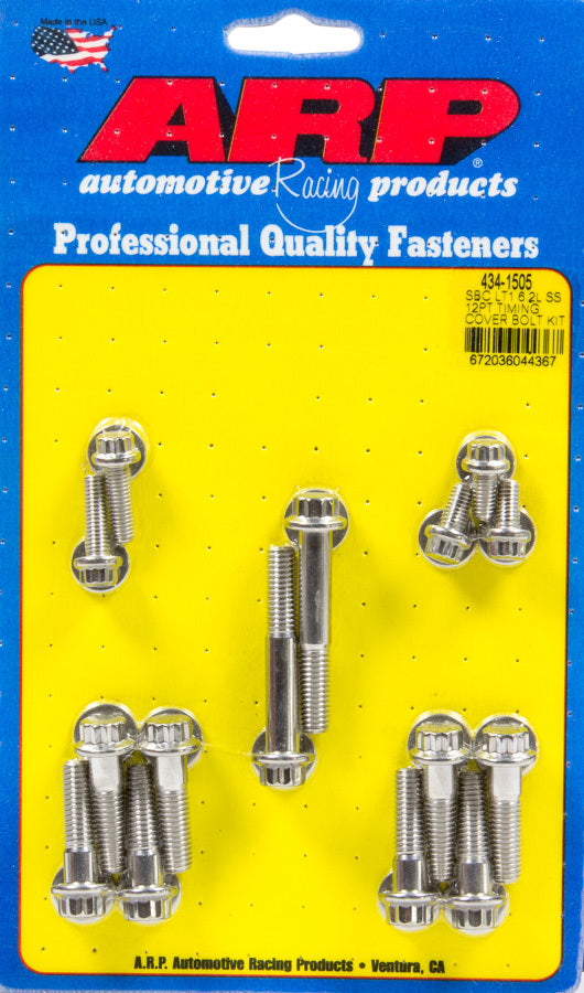 ARP Small Block Chevy LT1 6.2L 12pt Timing Cover Bolt Kit - Stainless Steel