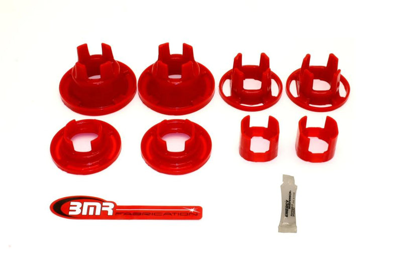 BMR 10-11 5th Gen Camaro Rear Cradle Street Version Poly Inserts Only Bushing Kit - Red