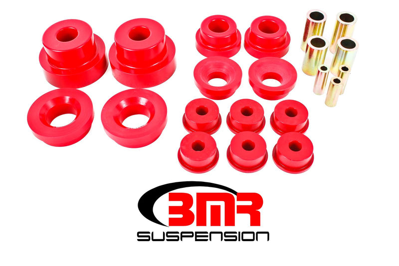BMR 10-15 5th Gen Camaro Pro Version Rear Cradle Bushing Kit (BK024 BK029) - Red