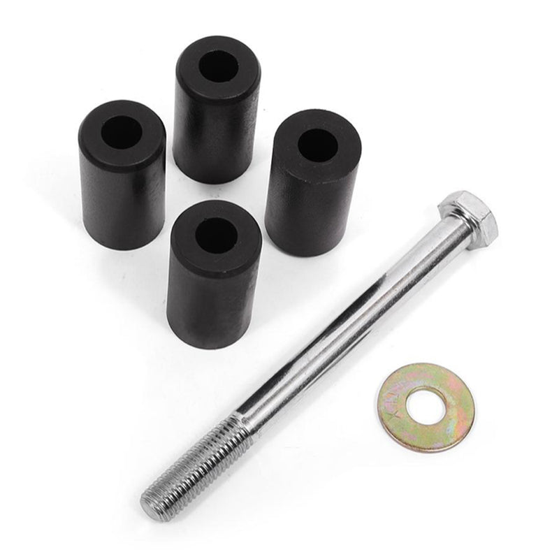 BMR 15-18 Ford Mustang S550 Rear Cradle Bushing Kit w/ Centering Sleeves- Black