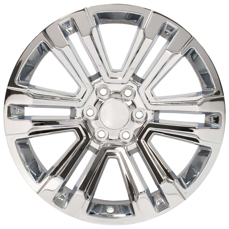 22" Replica Wheel CV44 Fits GMC Yukon Rim 22x9 Chrome Wheel