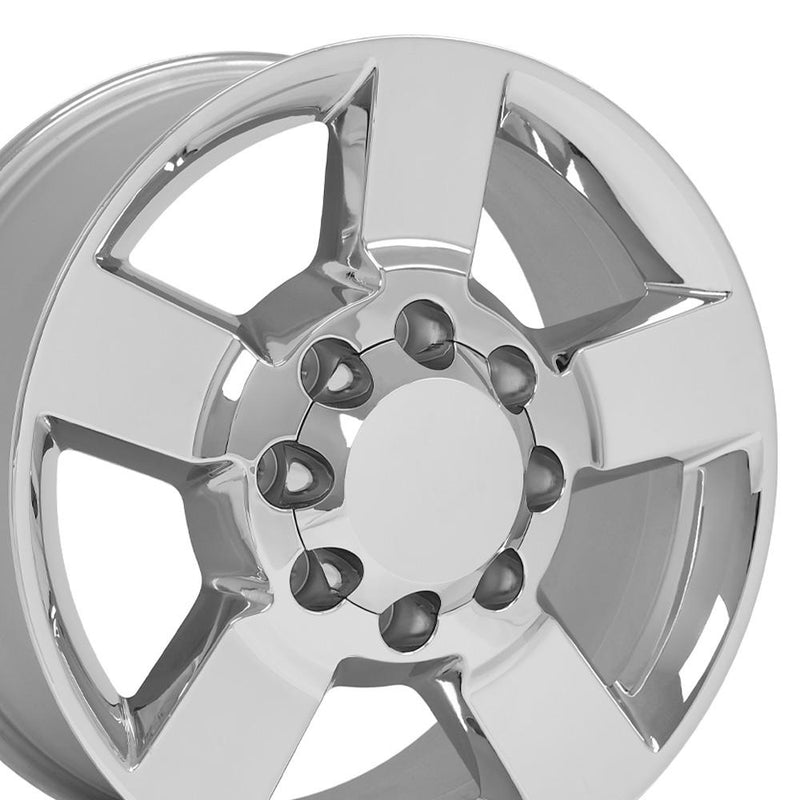 20" Replica Wheel fits Chevrolet Silverado 2500 3500 HD - CV59B Chrome 20x8.5