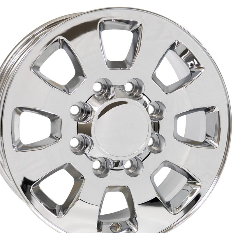18" Replica Wheel CV75A Fits GMC Sierra Rim 18x8 Chrome Wheel