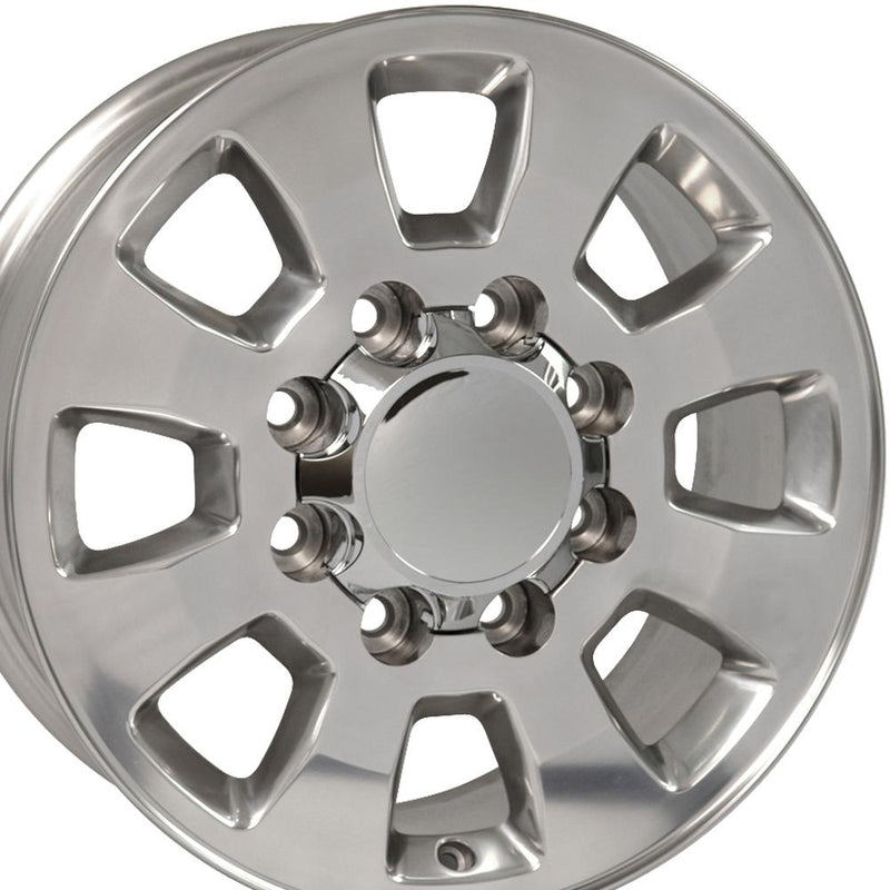 18" Replica Wheel CV75A Fits GMC Sierra Rim 18x8 Polished Wheel