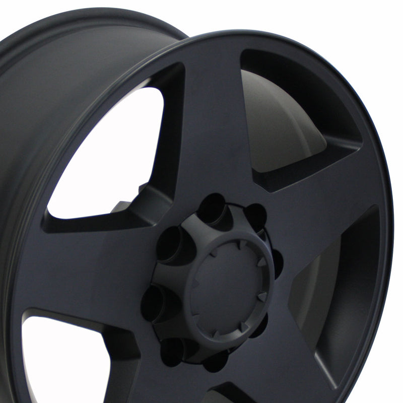 20" Replica Wheel CV91B 8 Lug Fits Chevrolet Rim 20x8.5 Black Wheel