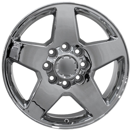 20" Replica Wheel CV91B 8 Lug Fits Chevrolet Rim 20x8.5 Chrome Wheel