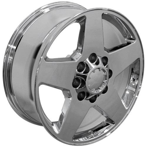 20" Replica Wheel CV91B 8 Lug Fits Chevrolet Rim 20x8.5 Chrome Wheel