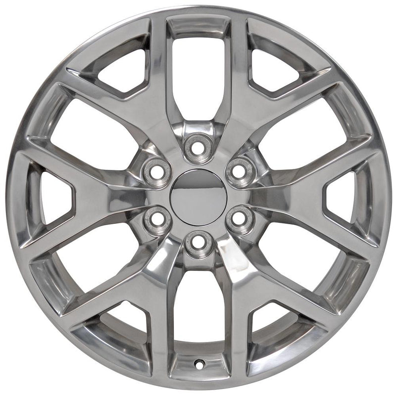 20" Replica Wheel CV92 Fits GMC Sierra Rim 20x9 Polished Wheel